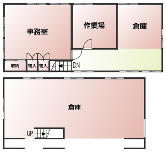 【間取り】 | 中郷貸家・倉庫 | 貸倉庫間取図