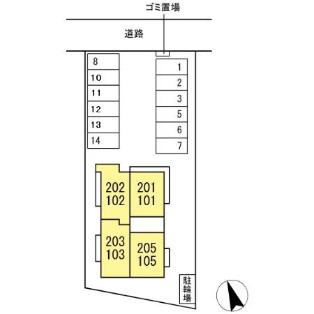 フレジェの区画図