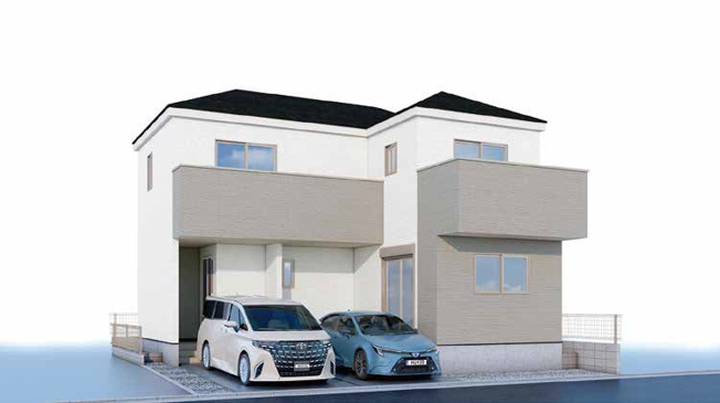 【外観パース】 | 加古川市加古川町19期中津（全1棟）新築