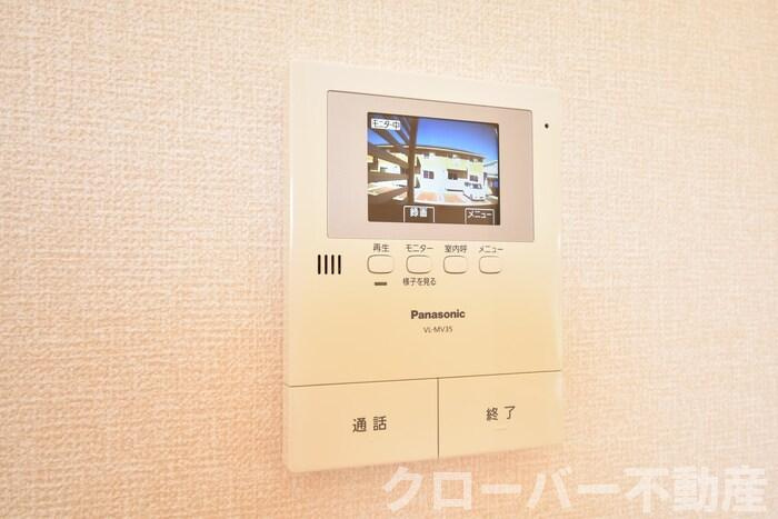 ハピネス A棟のセキュリティ|モニタ付インターホン