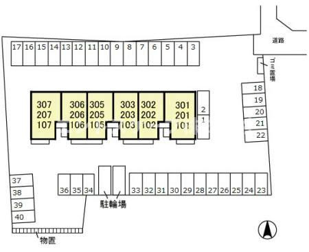 ルミエールの区画図|高崎、前橋のお部屋探しはエンドスケープまで！お客様の理想お聞かせ下さい♪