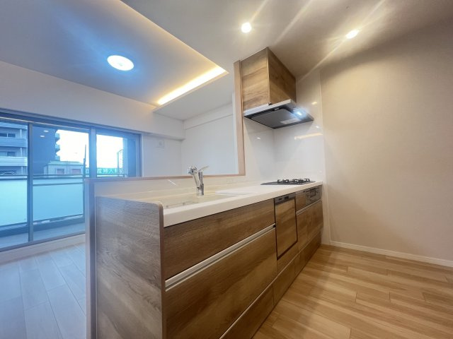 ピアッツァコート八木駅前のキッチン|カウンターキッチンでお料理をお楽しみください