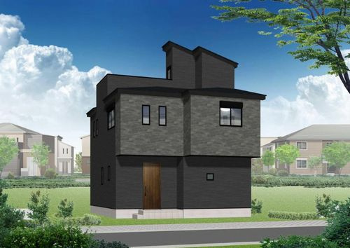 【外観】 | 【仲介手数料０円】相模原市第2南区新磯野　新築一戸建て　 | 外観パース　相模原市第2南区新磯野　新築一戸建て　