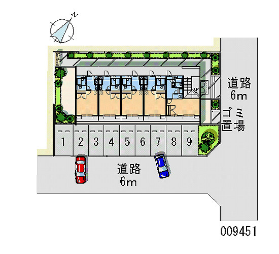 レオパレスサンリッチつくばⅠの区画図
