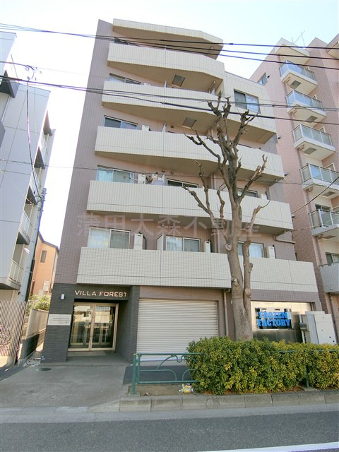 ビラフォレスト武蔵新田の外観|2012年2月築　RC鉄筋コンクリート造地上6階建て総戸数15戸
東京都大田区矢口1丁目　東急多摩川線武蔵新田駅近最寄り2分