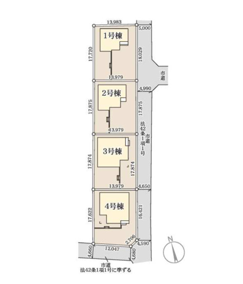 【区画図】 | 第11富士見町時沢　3号棟　平屋