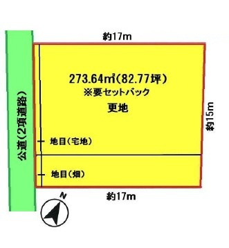 坂戸市石井売地の土地図
