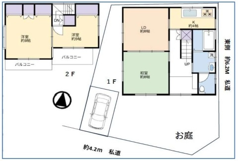 中古一戸建て 飯能市飯能の間取り