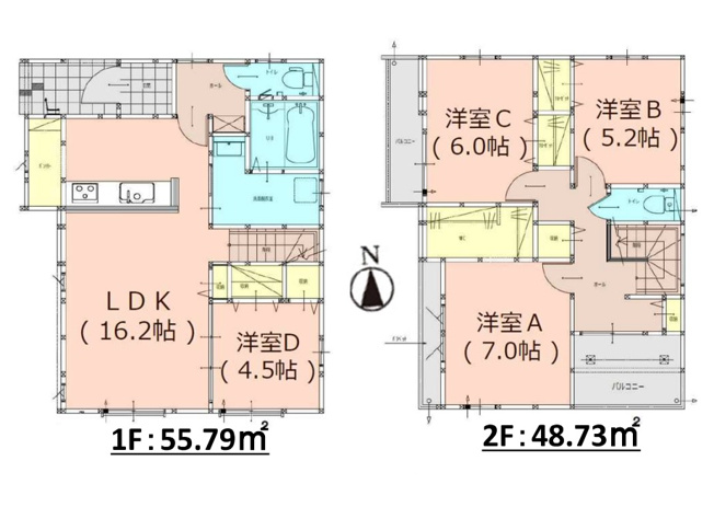 【間取り】 | 福岡市城南区堤1丁目2期　1号棟（全2棟）【仲介手数料無料・0円】 | 平日、土日祝日もお好きな日時にご見学可能です。お気軽にお問合せ下さい。