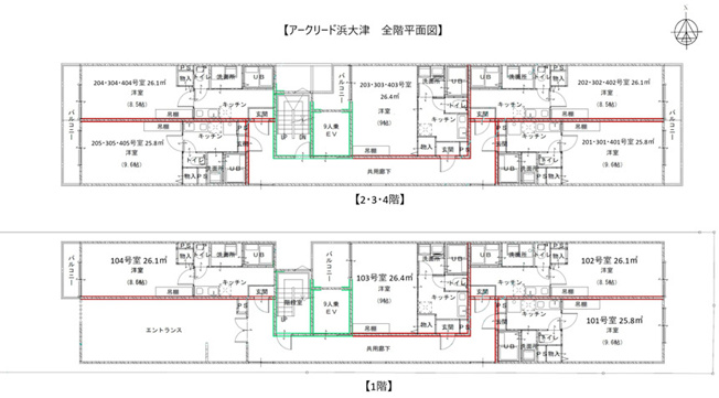 【区画図】 | アークリード浜大津