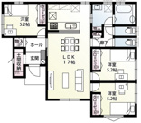 羽生市大字上岩瀬　新築戸建　全12棟　6号棟の画像