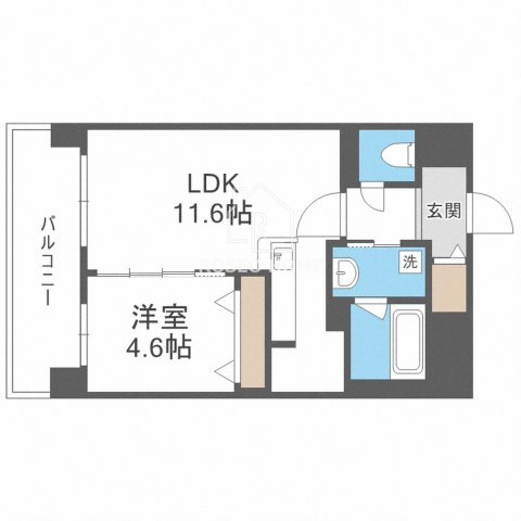 ブルフォルトゥーナ扇町の間取り
