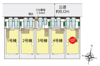 【区画図】 | 千葉市若葉区原町　新築分譲住宅４号棟 | 千葉市若葉区原町　４号棟