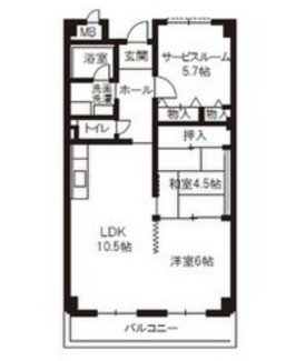 【間取り】 | グランドール南野