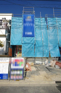 【外観】 | 【仲介手数料無料！！】府中市小柳町5丁目　新築戸建て（全2棟）1号棟　5580万円 | 令和８年1月１８日撮影　建築中