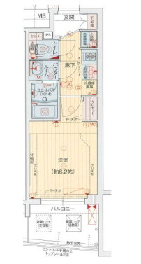 【間取り】 | プレサンス神戸元町ミューズ