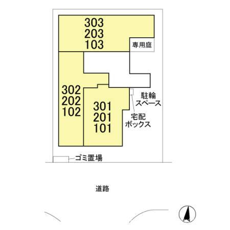 ベルエキップの区画図