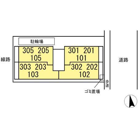 STELLA新松戸の区画図