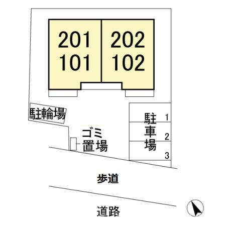 コスモ22の区画図