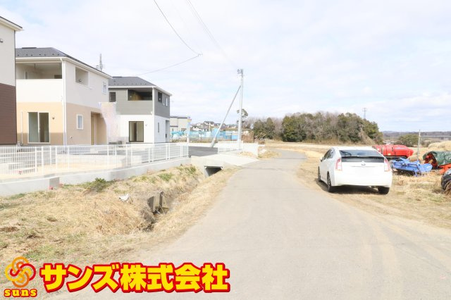 須賀川市和田字立石　　　１号棟　　　須賀川第3小学校、須賀川第３中学区の前面道路含む現地写真|前面道路