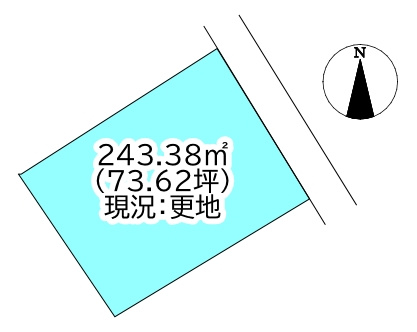 中之庄町　売土地の土地図