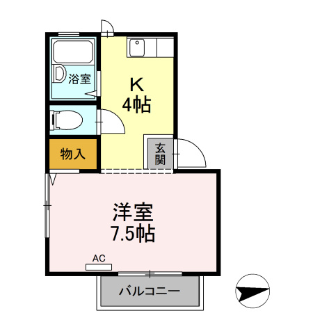 プレジールミスミの間取り