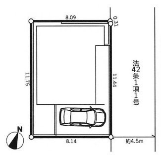 【間取り】 | 綾瀬市大上4丁目  1号棟 2期 | 都市ガス　網戸標準仕様　シャッター5箇所付　Ｗロックカードキー（FamiLock 電池式）　二部屋から行き来できるバルコニー　食洗器・浄水器　浴室乾燥機+窓・浴室TV　セカンド洗面　LDK17.5帖
