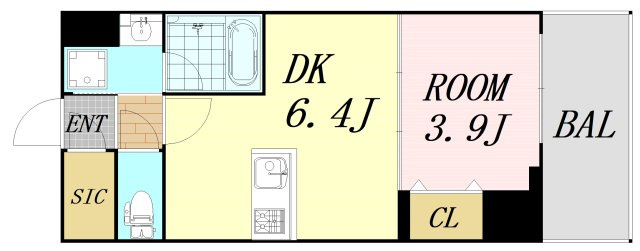 ヴィーナス今里 仲介手数料無料の間取り