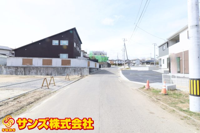 須賀川市和田字立石　　　3号棟　　　須賀川第3小学校、須賀川第３中学区の前面道路含む現地写真|南側前面道路
