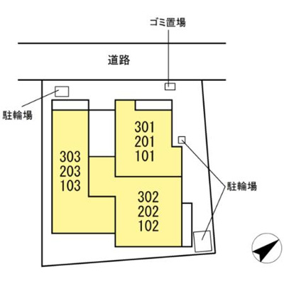 【区画図】 | D Paina 井土ケ谷中町（ディーパイナ） | D Paina 井土ケ谷中町　区画図