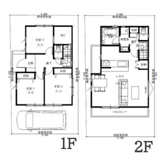 【参考プラン】 | 杉並区和泉４丁目　売地　A区画 | Ａ区画参考プラン・3LDK・建物面積76.18ｍ2