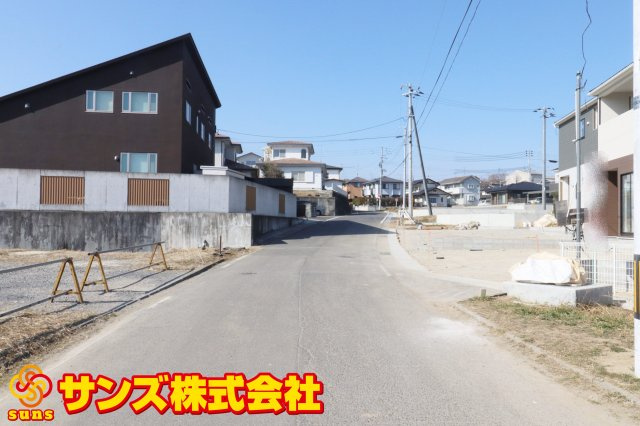 須賀川市和田字立石　　　４号棟　　　須賀川第3小学校、須賀川第３中学区の前面道路含む現地写真|南側前面道路