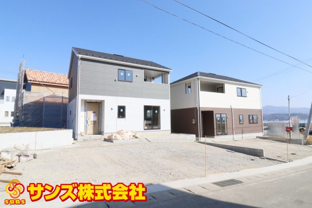 須賀川市和田字立石　　　４号棟　　　須賀川第3小学校、須賀川第３中学区の外観|南西側から見た区画全体♪