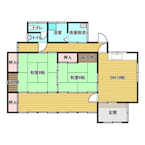 【土地280坪】結城市北南茂呂中古物件の間取り