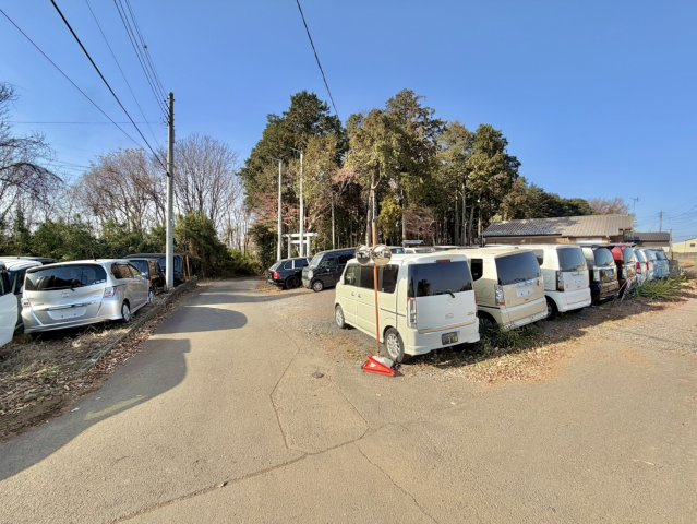 【土地280坪】結城市北南茂呂中古物件の前面道路含む現地写真