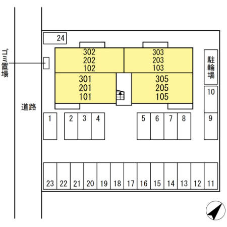 アローフィールド桜の区画図