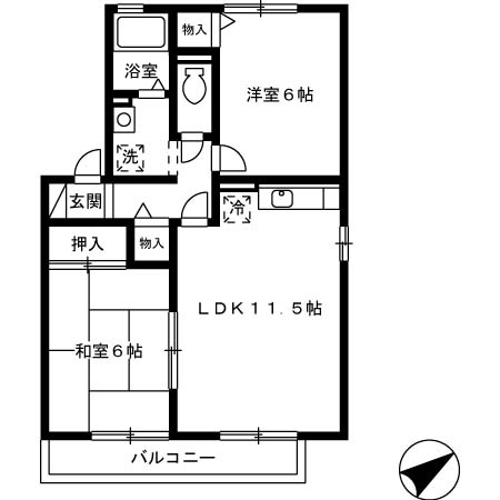 ベルメゾン３３３の間取り