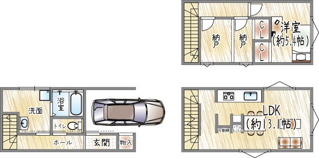 上田中町の間取り