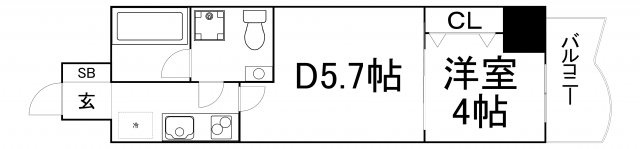 【間取り】 | ミュプレ北浜EAST（旧　SEST北浜）