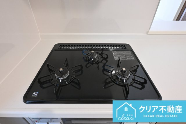 【キッチン】 | 第３富士見町時沢7号棟 | ３口コンロで料理も時短に♪