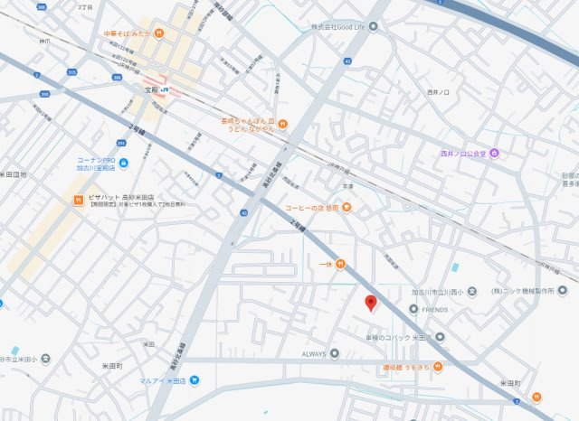 【地図】 | 高砂市米田町米田　土地