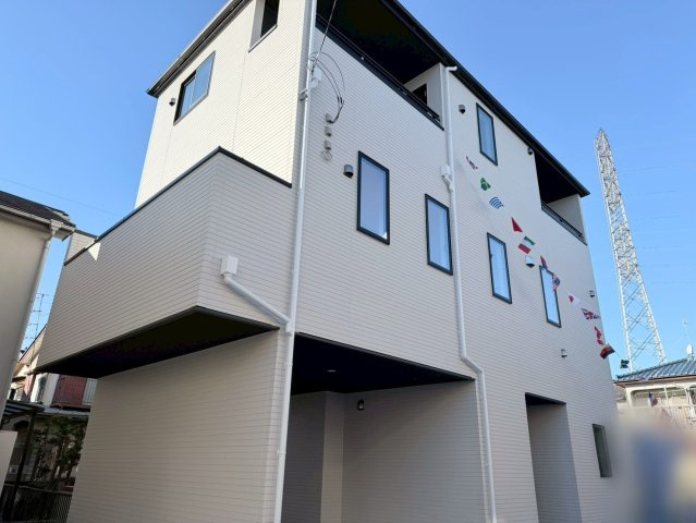 川口市伊刈11期　新築一戸建て　１号棟の外観|外観は落ち着いています