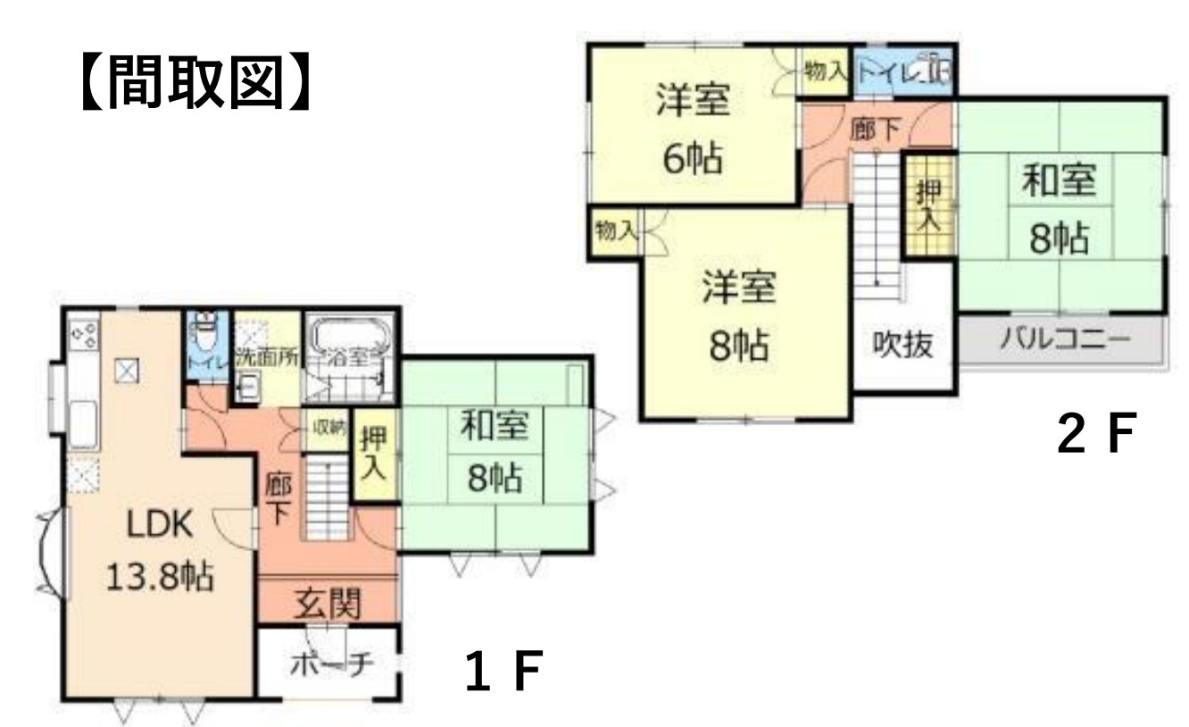 【中古】佐波郡玉村町大字五料　4ＬＤＫの間取り
