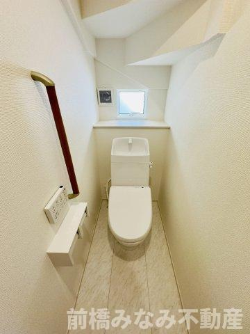 前橋市朝日町三丁目　限定1棟　ハートフルタウン　新築建売のトイレ|清潔感のあるトイレです
