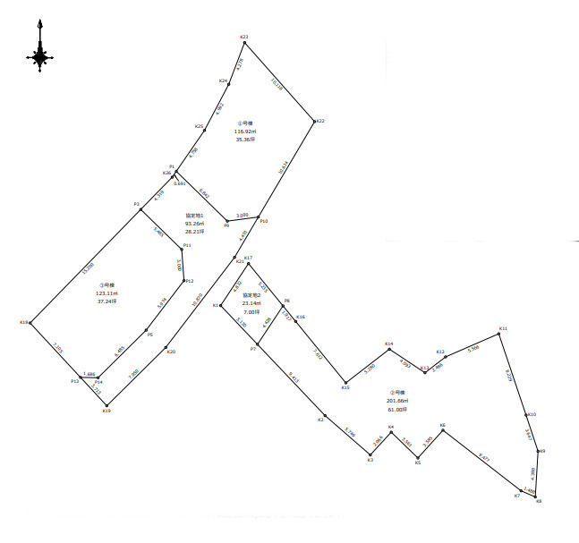 【同施工物件ご案内可能】東海市名和町一番畑　全3棟の区画図|全体区画数｜全3棟
◆駐車３台可能！(但し、車種による)
◎まずは、お気軽にお問い合わせください。現地を案内しながら周辺環境も見て頂けます。
