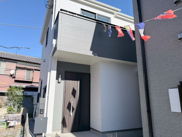 川口市上青木　新築一戸建て　１号棟の外観|外はこのようになっています