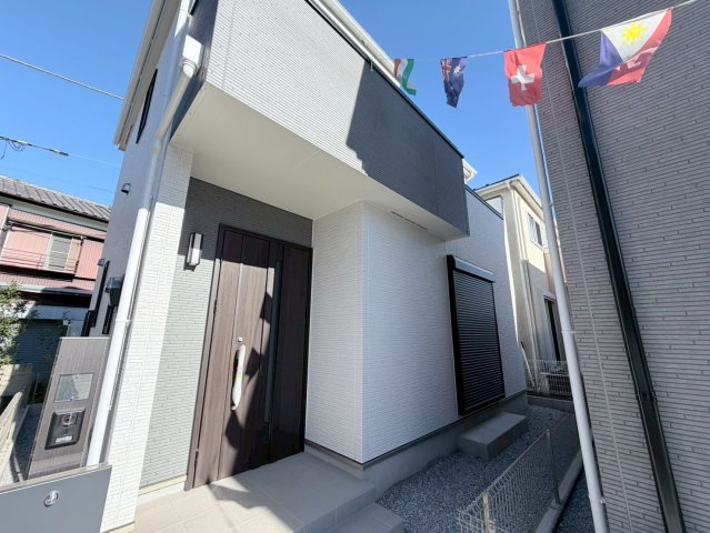 川口市上青木　新築一戸建て　１号棟の外観|外観は落ち着いています