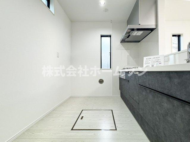 あきる野市野辺　新築戸建のキッチン|キッチンでお料理をお楽しみください