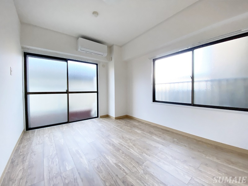 東京マンションの寝室|間取り右側の6帖の寝室です☆