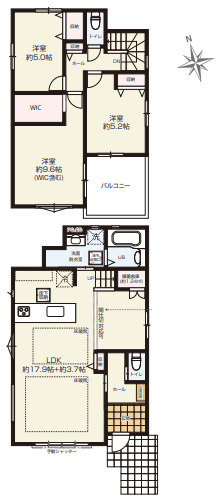 藤沢市大庭9期　新築戸建　全3棟1号棟